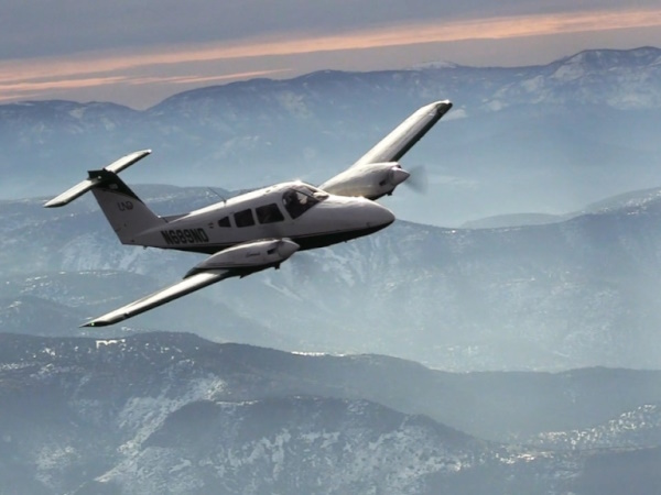 Piper Seminole in Flight